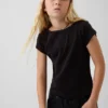Aansluitend T-shirt met kapmouwtjes voor kinderen
