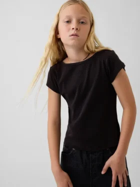 Aansluitend T-shirt met kapmouwtjes voor kinderen