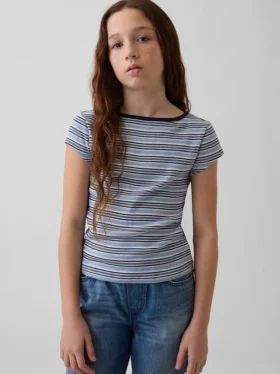 Aansluitend T-shirt met kapmouwtjes voor kinderen