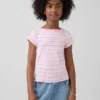 Aansluitend T-shirt met kapmouwtjes voor kinderen