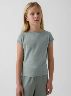 Aansluitend T-shirt met kapmouwtjes voor kinderen