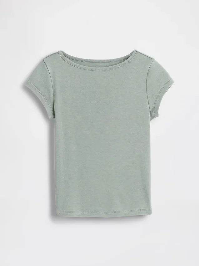 Aansluitend T-shirt met kapmouwtjes voor kinderen
