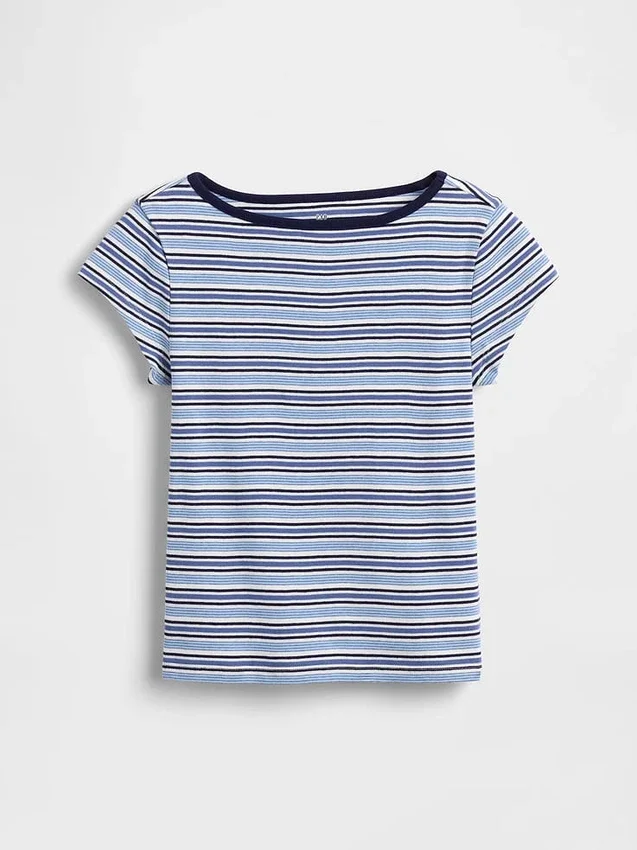 Aansluitend T-shirt met kapmouwtjes voor kinderen