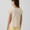 Aansluitend T-shirt met kapmouwtjes voor kinderen