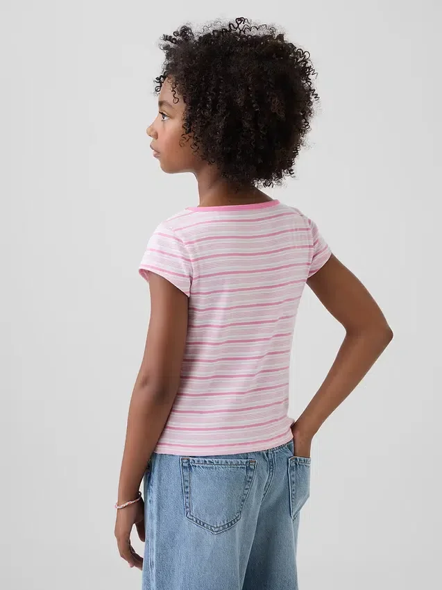 Aansluitend T-shirt met kapmouwtjes voor kinderen