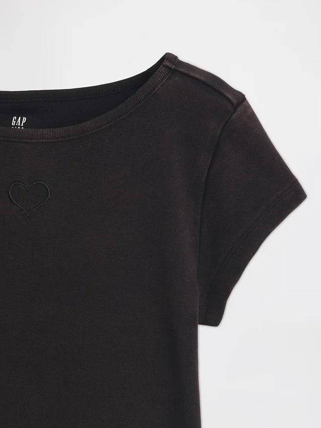 Aansluitend T-shirt met kapmouwtjes voor kinderen