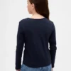 Aansluitend T-shirt met strikje en sleutelgat voor kinderen