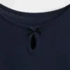 Aansluitend T-shirt met strikje en sleutelgat voor kinderen