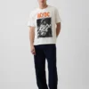 AC/DC T-shirt met print in relaxte pasvorm