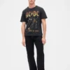 AC/DC T-shirt met print in relaxte pasvorm