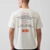 AC/DC T-shirt met print in relaxte pasvorm