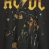 AC/DC T-shirt met print in relaxte pasvorm