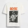 AC/DC T-shirt met print in relaxte pasvorm