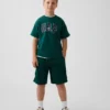 Actieve mesh-korte broeken voor kinderen, 8"