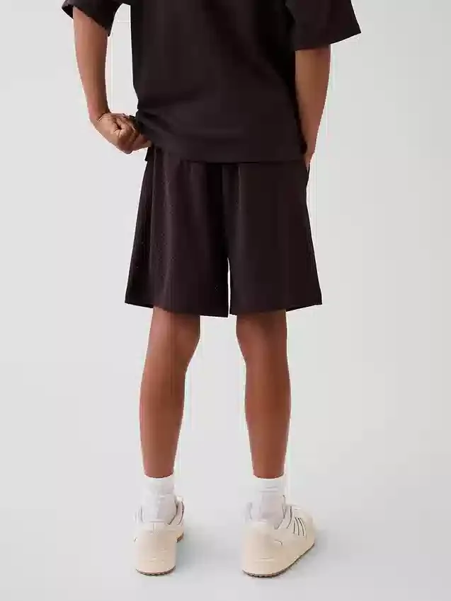 Actieve mesh-korte broeken voor kinderen, 8"
