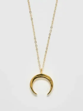 Admiral Row gouden halve maan ketting
