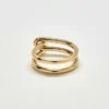 Admiral Row gouden ring met dubbele knoop