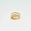 Admiral Row gouden ring met dubbele knoop