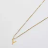 Admiral Row Gouden sierlijke ketting met initiaal