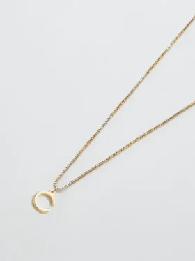 Admiral Row Gouden sierlijke ketting met initiaal