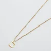 Admiral Row Gouden sierlijke ketting met initiaal