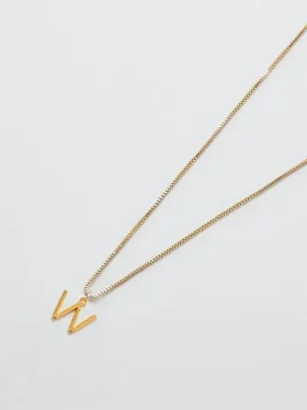 Admiral Row Gouden sierlijke ketting met initiaal