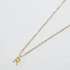 Admiral Row Gouden sierlijke ketting met initiaal