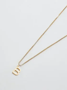 Admiral Row Gouden sierlijke ketting met initiaal