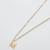 Admiral Row Gouden sierlijke ketting met initiaal