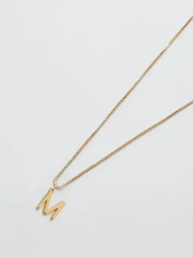 Admiral Row Gouden sierlijke ketting met initiaal
