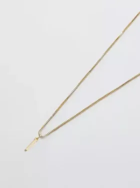 Admiral Row Gouden sierlijke ketting met initiaal