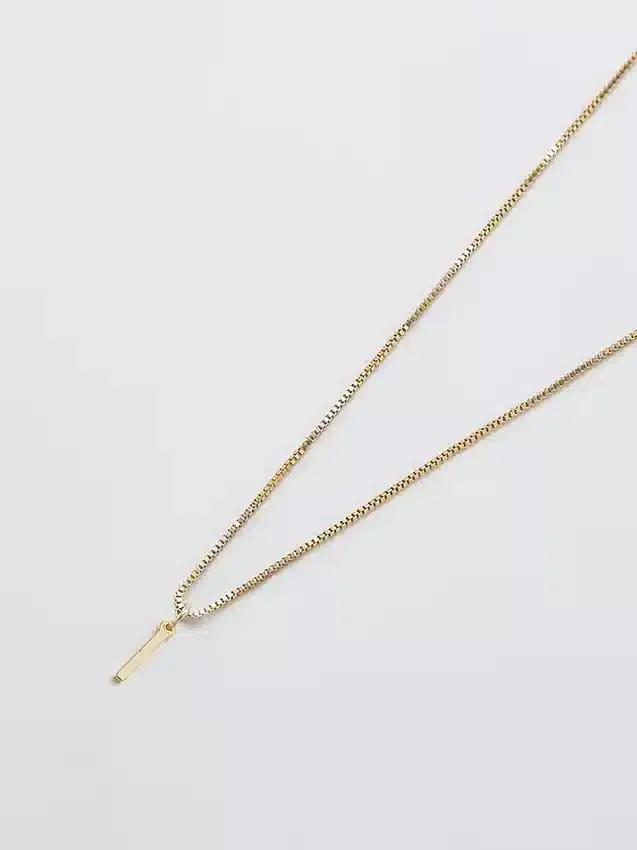 Admiral Row Gouden sierlijke ketting met initiaal