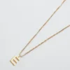 Admiral Row Gouden sierlijke ketting met initiaal