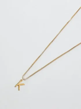 Admiral Row Gouden sierlijke ketting met initiaal