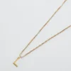 Admiral Row Gouden sierlijke ketting met initiaal