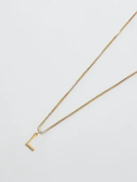 Admiral Row Gouden sierlijke ketting met initiaal