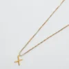 Admiral Row Gouden sierlijke ketting met initiaal