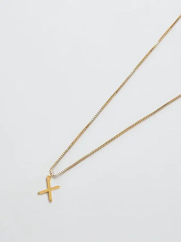 Admiral Row Gouden sierlijke ketting met initiaal
