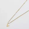 Admiral Row Gouden sierlijke ketting met initiaal