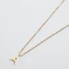 Admiral Row Gouden sierlijke ketting met initiaal