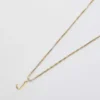 Admiral Row Gouden sierlijke ketting met initiaal