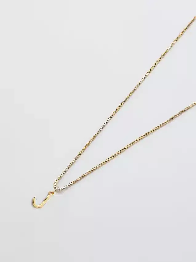 Admiral Row Gouden sierlijke ketting met initiaal