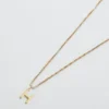 Admiral Row Gouden sierlijke ketting met initiaal