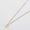 Admiral Row Gouden sierlijke ketting met initiaal