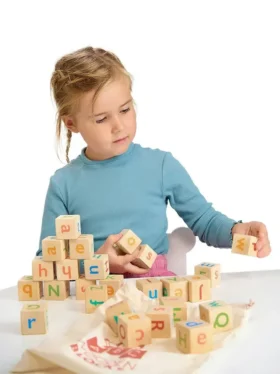 Alfabet-spelblokken