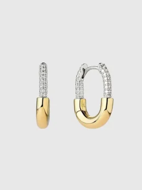 Ana Luisa Brynley Mini Micropave gouden hoepels