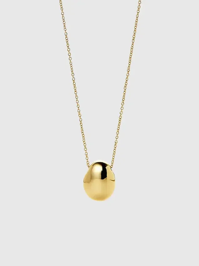Ana Luisa gouden mini-kiezelsteenhanger