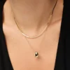 Ana Luisa gouden mini-kiezelsteenhanger