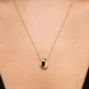 Ana Luisa gouden mini-kiezelsteenhanger