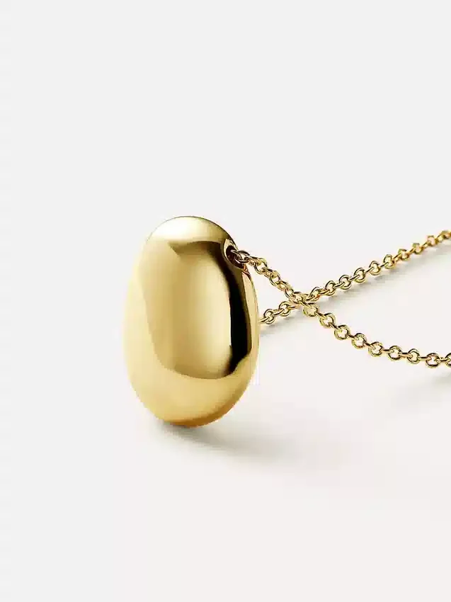 Ana Luisa gouden mini-kiezelsteenhanger